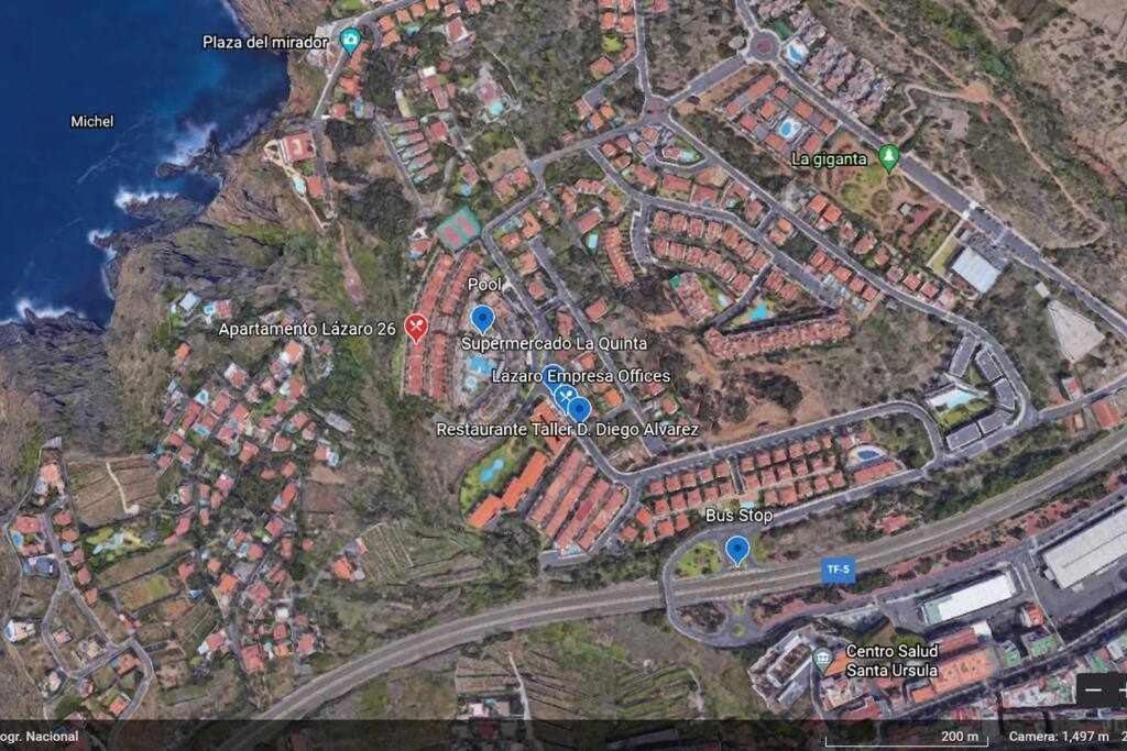 Apartamento Lazaro 26 Terraza Con Vistas Al Mar Santa Úrsula Kültér fotó